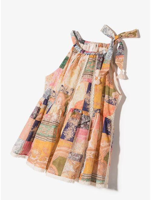 ZIMMERMANN Kids Anneke paisley patchwork dress