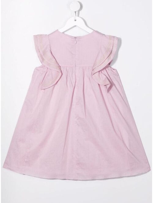 Chloe Kids Chloé Kids ruffle-detailed cotton dress