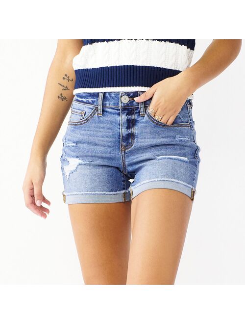 Juniors' SO® Low-Rise Midi Shorts