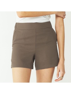 Mid-Rise Pull-On Soft Shorts