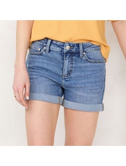 Women's LC Lauren Conrad Mid-Rise Rolled Cuff Denim Shorts