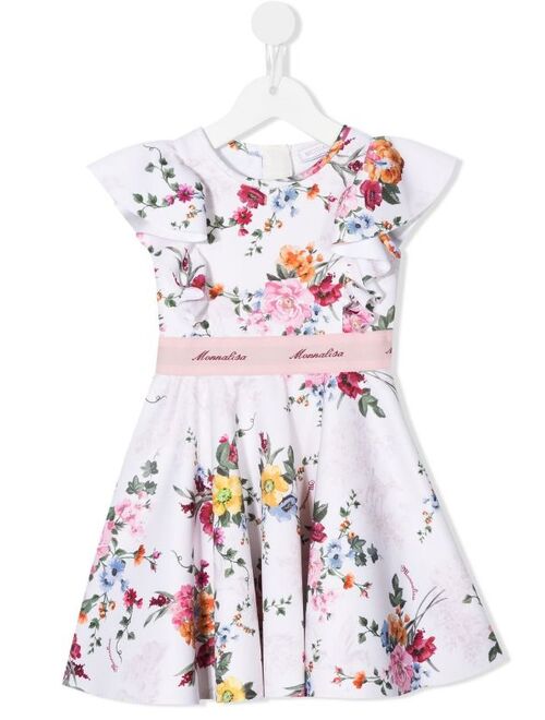 Monnalisa floral-print ruffle-trim dress