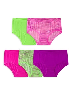 Girls 6-16 Fruit of the Loom 5-pack Seamless Brief Panties