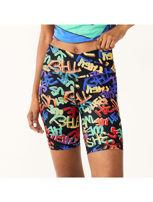 Juniors' SO® Pride Sporty Crossover Bike Shorts