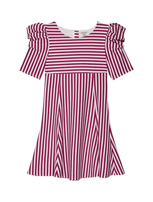 HABITUAL girl Pleated Puff Sleeve Dress (Big Kids)