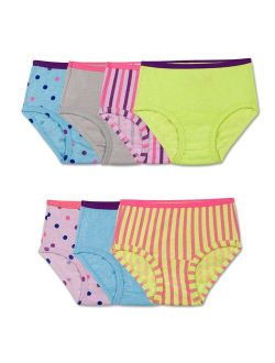 Toddler Girl Fruit of the Loom 7-pk. Stripes, Stars & Solids Signature Ultra Soft Briefs