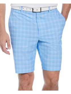 PGA TOUR Men's Plaid-Print Golf Shorts