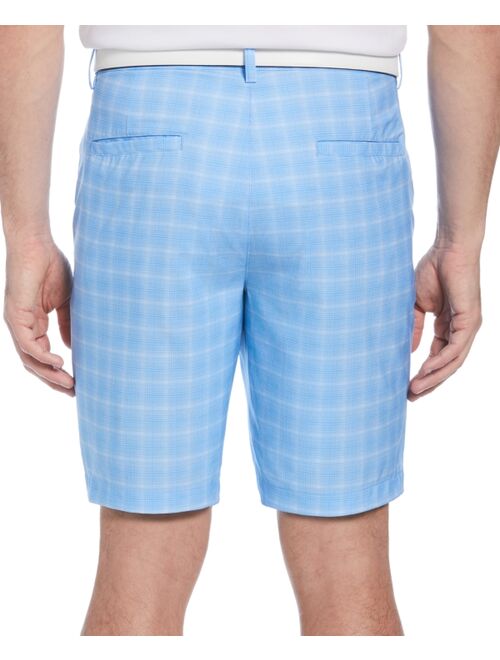 PGA TOUR Men's Plaid-Print Golf Shorts