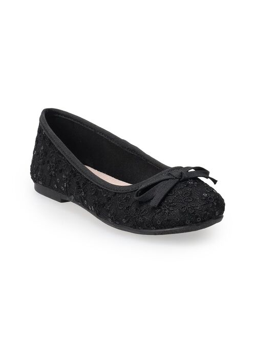 SO® Honeyberry Girls' Ballet Flats