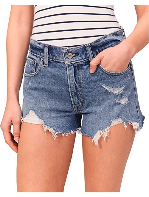 Abercrombie & Fitch Mid-Rise Mom Shorts