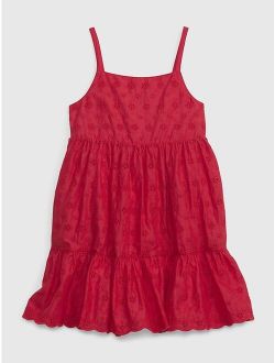 Toddler Eyelet Tiered Tank Dress