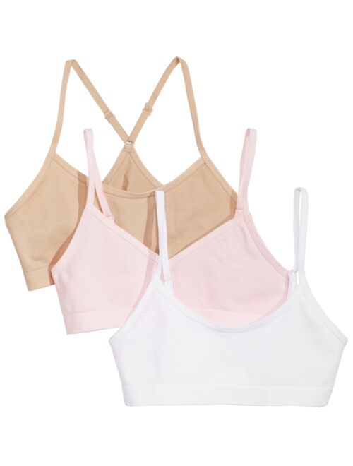 MAIDENFORM 3-Pk. Seamless Crop Bras, Little & Big Girls