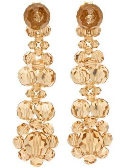 SIMONE ROCHA Beige Victorian Flower Earrings