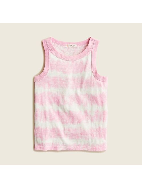 J.Crew Girls' tank top in tie-dye stripe