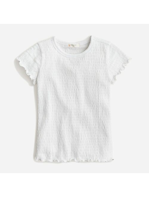 J.Crew Girls' smocked T-shirt