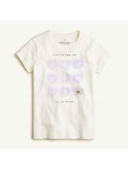 Girls' summer graphic T-shirt