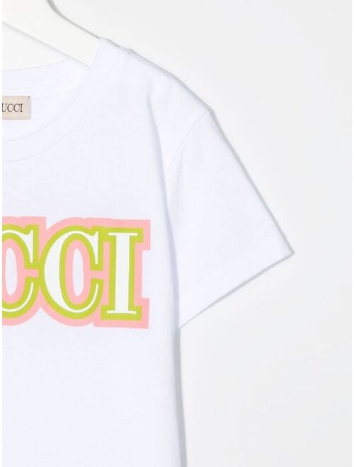 Emilio Pucci Junior logo-print short-sleeve T-shirt