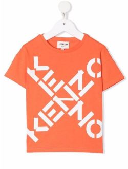 Kids logo-print cotton T-shirt