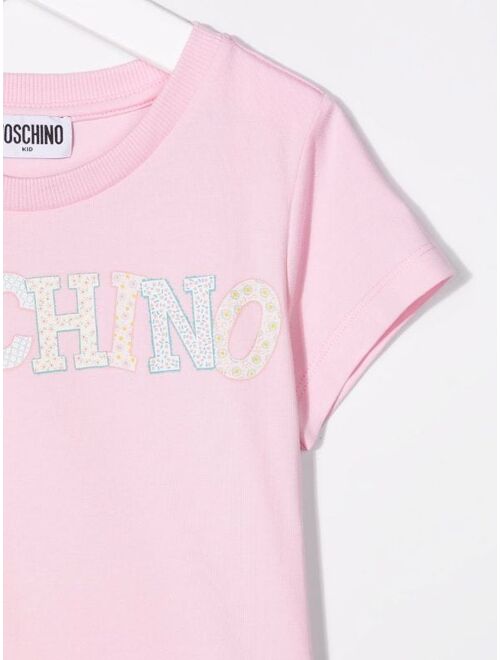 Moschino Kids logo-print short-sleeved T-shirt