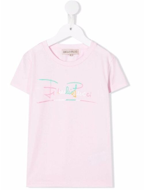 Emilio Pucci Junior logo-print T-shirt