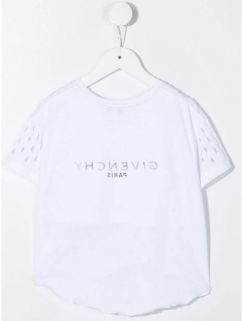 Givenchy Kids heart-pattern cotton T-shirt