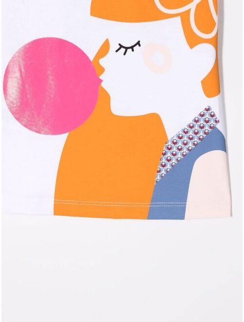 Il Gufo bubblegum girl graphic T-shirt