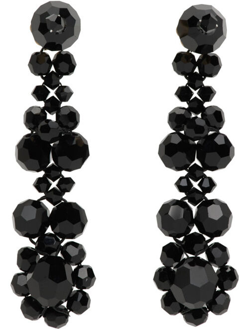 SIMONE ROCHA Black Victorian Flower Earrings