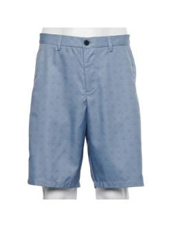 Patterned Flat-Front Golf Shorts