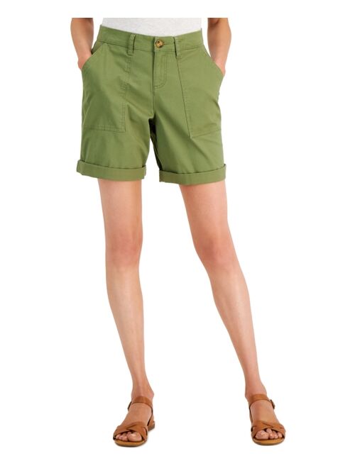 STYLE & CO Rolled Cuff Bermuda Shorts, Created for Macy's