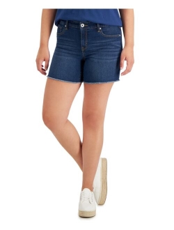 STYLE & CO Women's Distressed Frayed-Hem Shorts, Created for Macy's