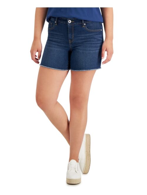 STYLE & CO Women's Distressed Frayed-Hem Shorts, Created for Macy's