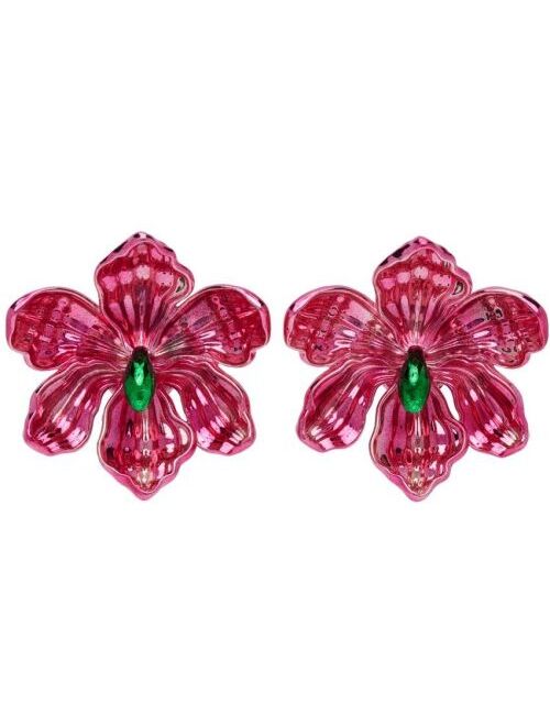 HUGO KREIT Pink Iris Earrings