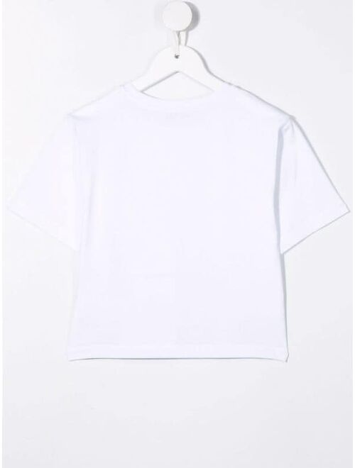 Emilio Pucci Junior logo-print glitter T-shirt