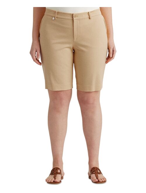 Polo Ralph Lauren LAUREN RALPH LAUREN Plus-Size Stretch Cotton Shorts