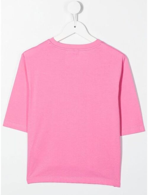 Stella McCartney Kids logo print sustainable cotton T-shirt