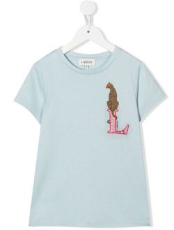 LANVIN Enfant tiger-print short-sleeve T-shirt