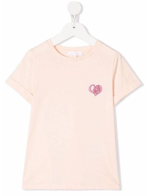 Chloe Kids embroidered-logo T-shirt