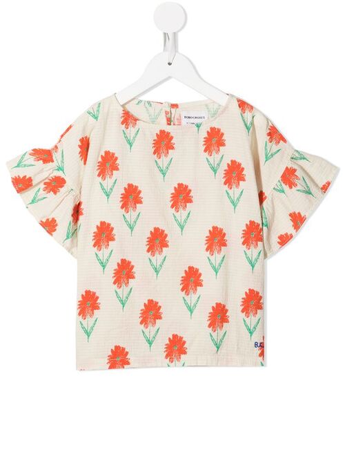 Bobo Choses organic cotton floral-print T-shirt