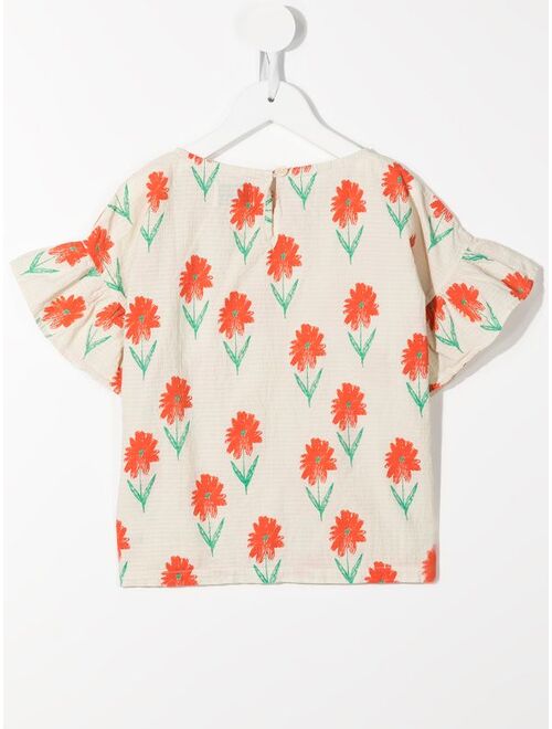 Bobo Choses organic cotton floral-print T-shirt