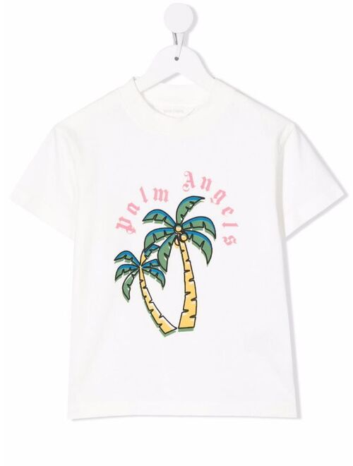 Palm Angels Kids palm tree-print T-shirt