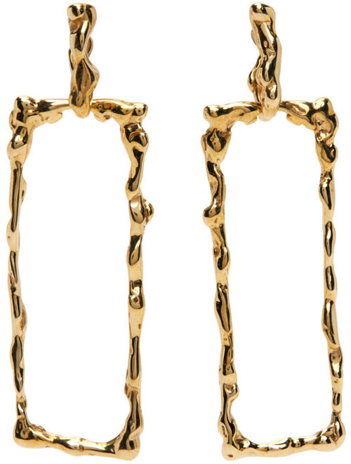 FARIS Gold Lava Drop Earrings