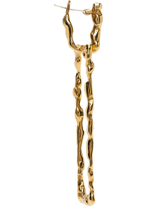 FARIS Gold Lava Drop Earrings