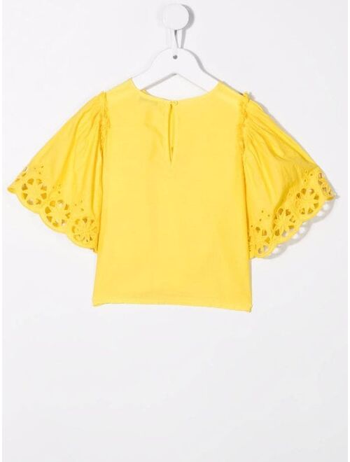 Stella McCartney Kids embroidered-detail blouse