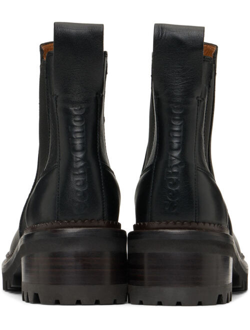 See by Chloe SEE BY CHLOÉ Black Mallory Ankle Boots