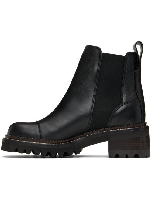 See by Chloe SEE BY CHLOÉ Black Mallory Ankle Boots