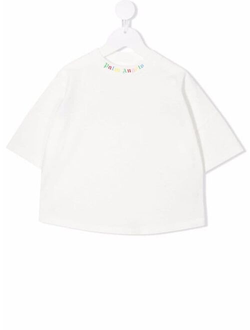 Palm Angels Kids logo-print cotton T-shirt