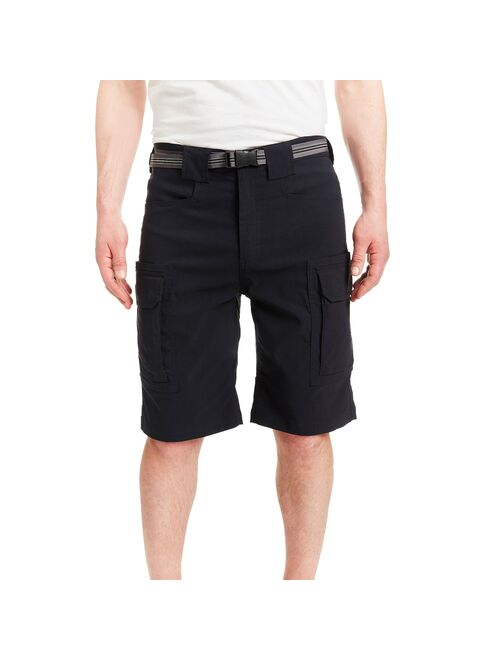 Men's Smith's Workwear Regular-Fit Stretch Performance Belted Cargo Shorts