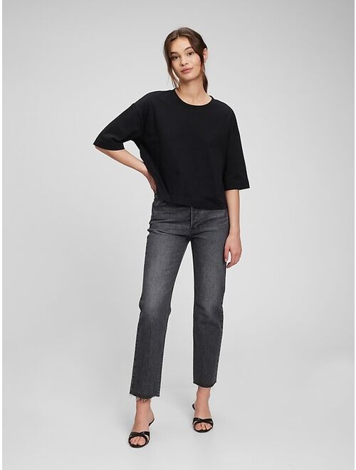 Gap Boxy Cropped Tie-Back T-Shirt