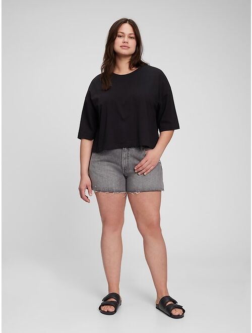 Gap Boxy Cropped Tie-Back T-Shirt