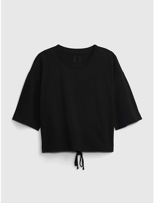 Gap Boxy Cropped Tie-Back T-Shirt